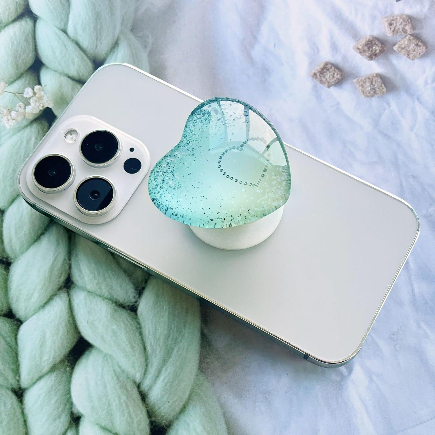 Soporte Colapsable para Teléfono Móvil Ksadiye Corazón Verde