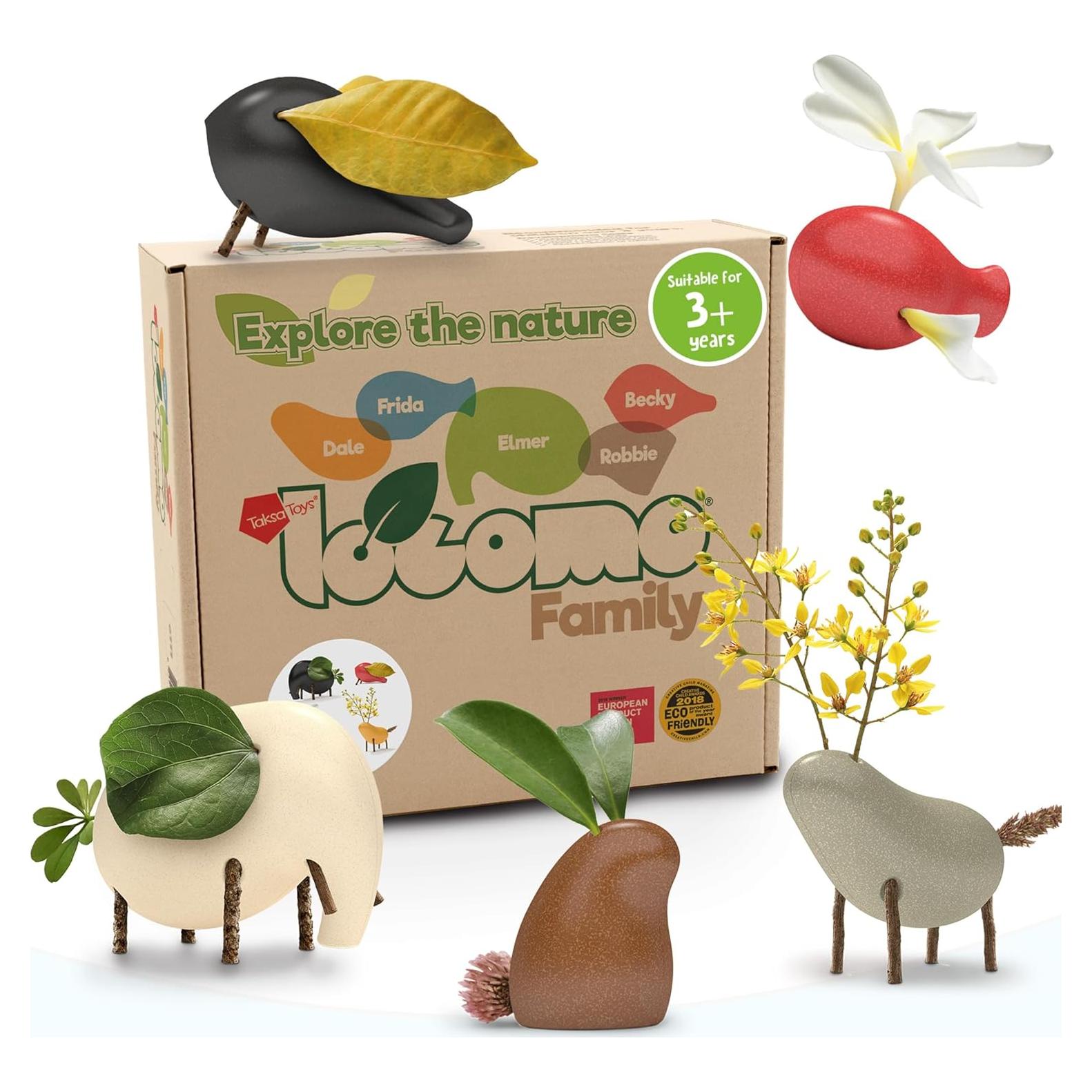 Figuras de Animales de Madera Taksa Toys Multicolor 4 - Set de 5