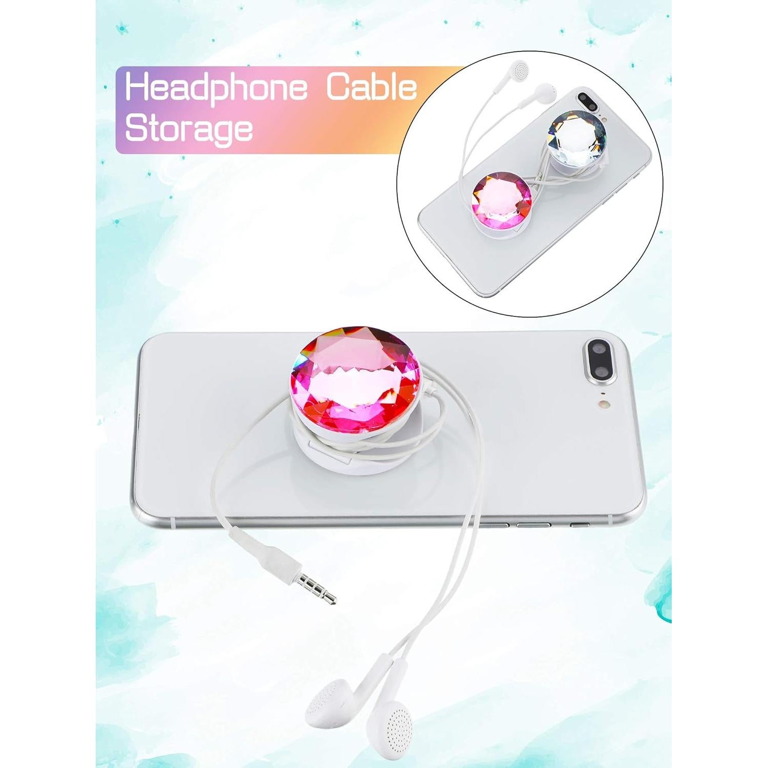 4 Soportes de Teléfono Colapsables Weewooday - Diamante Plástico