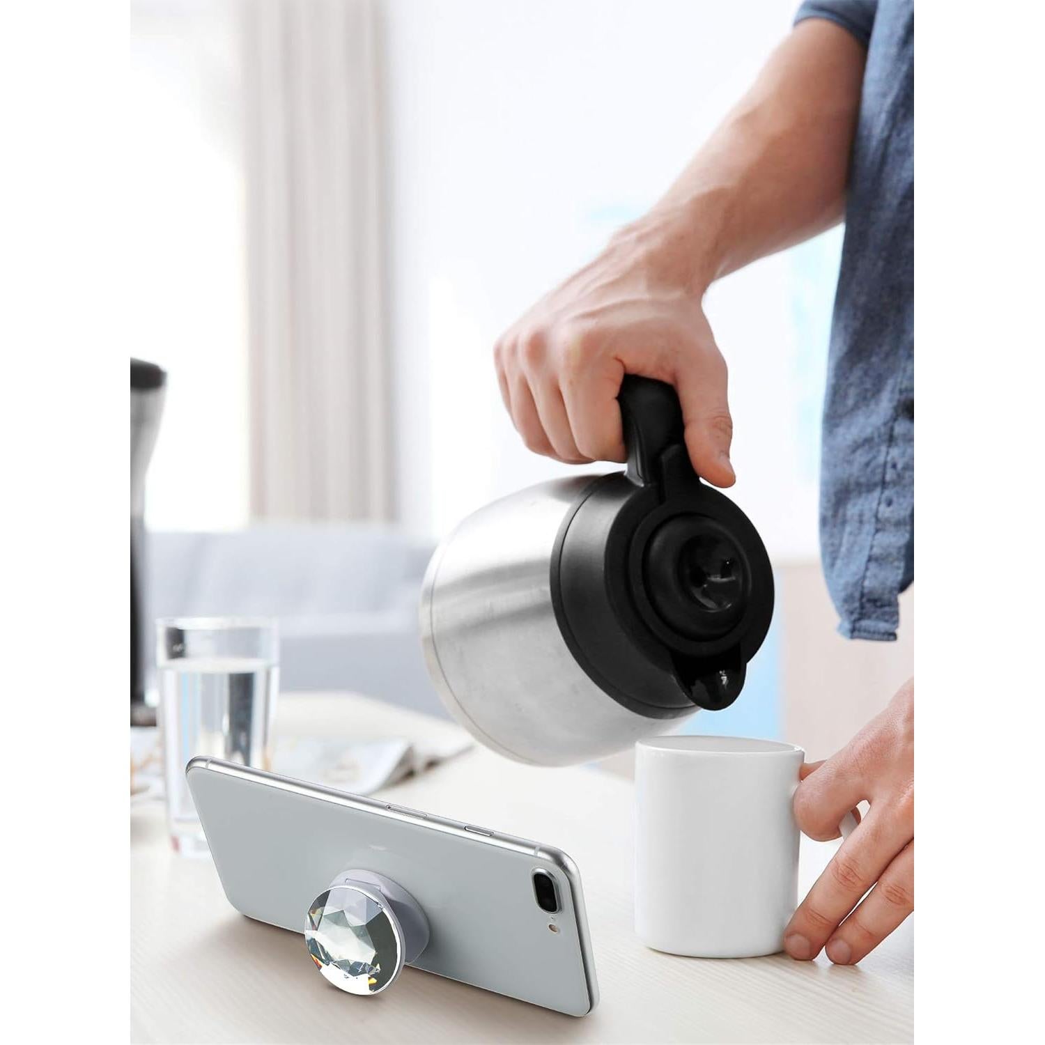 4 Soportes de Teléfono Colapsables Weewooday - Diamante Plástico