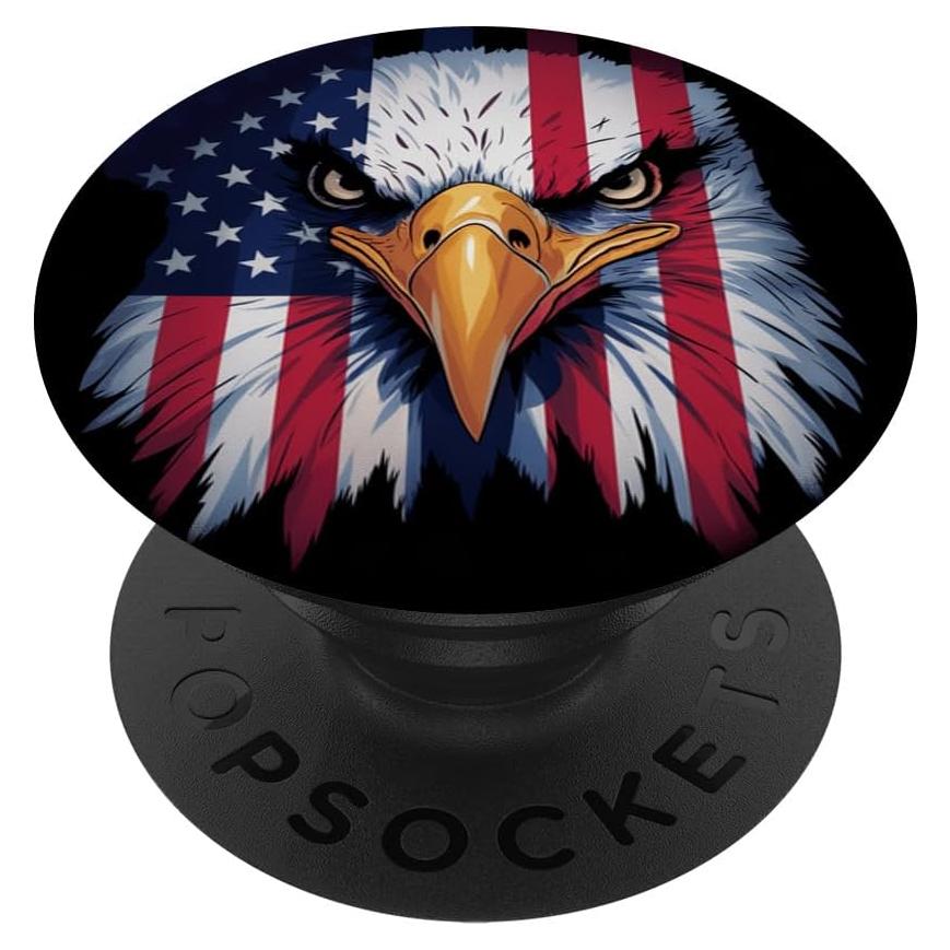 PopSockets Adhesive PopGrip Águila Calva Americana 10.9x8.6cm