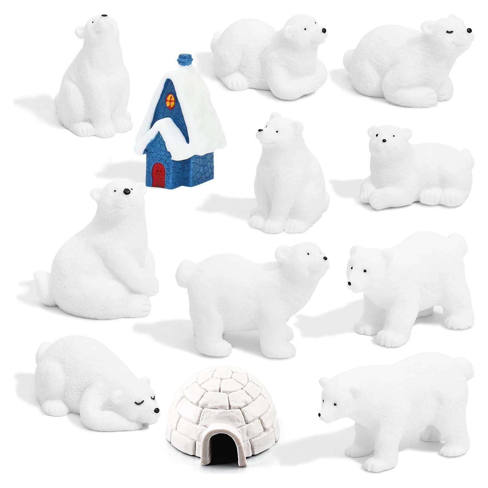 Set de 12 Figuras Mini Animales Árticos ONEST PVC