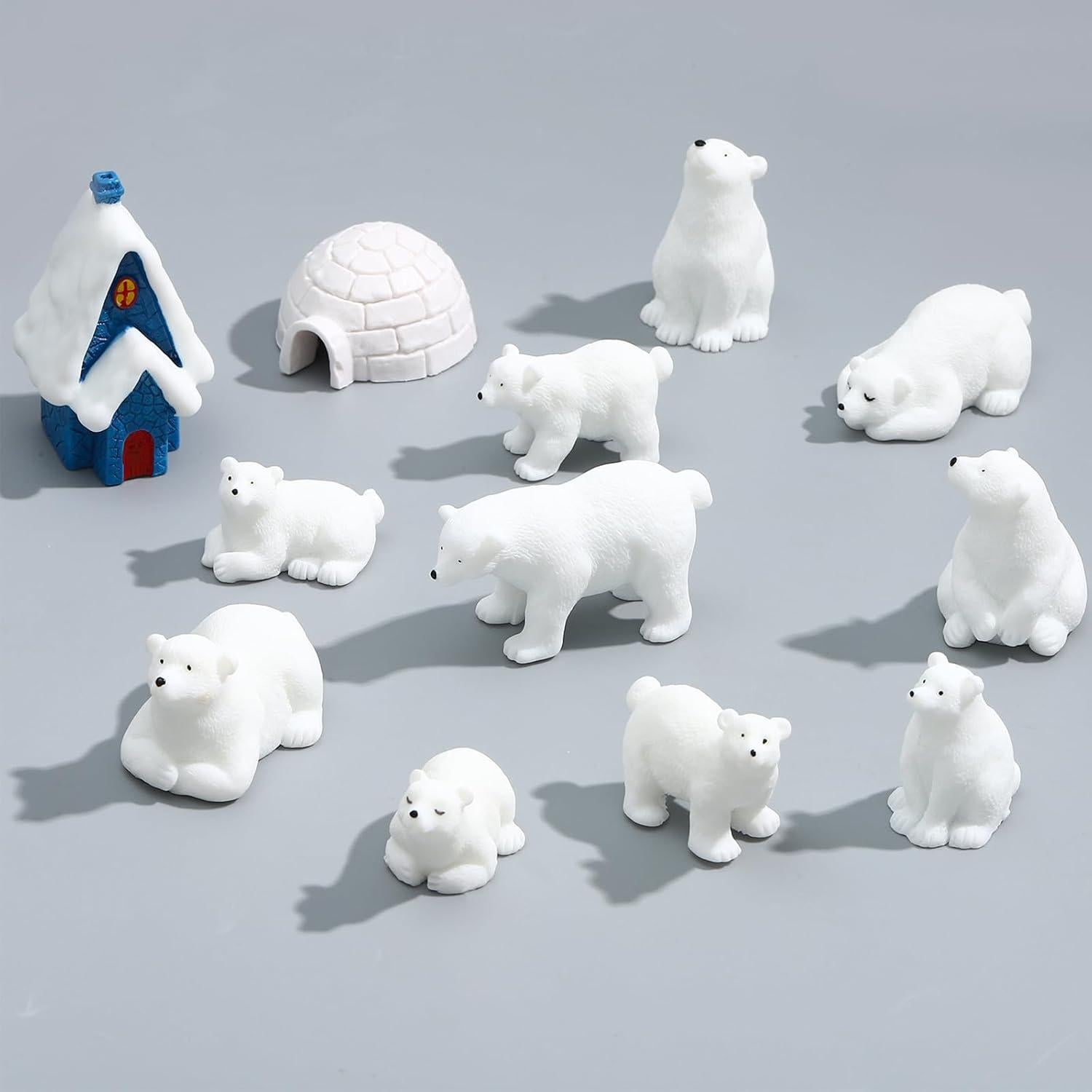 Set de 12 Figuras Mini Animales Árticos ONEST PVC