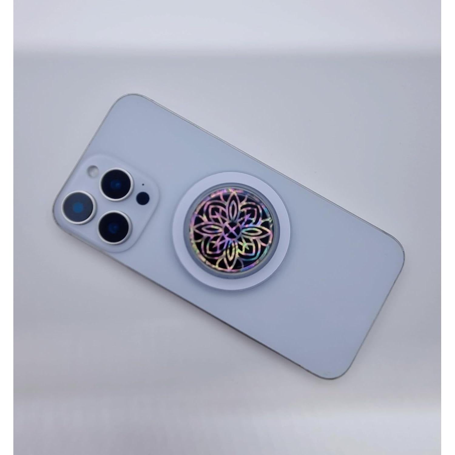 Agarre de Teléfono Magnético MagmaRise Mandala Floral - Artesanía Coreana