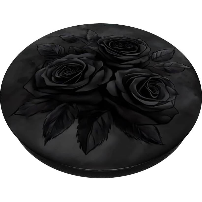 PopSockets Adhesivo PopGrip Rosas Negras Floral 10.9x8.6cm