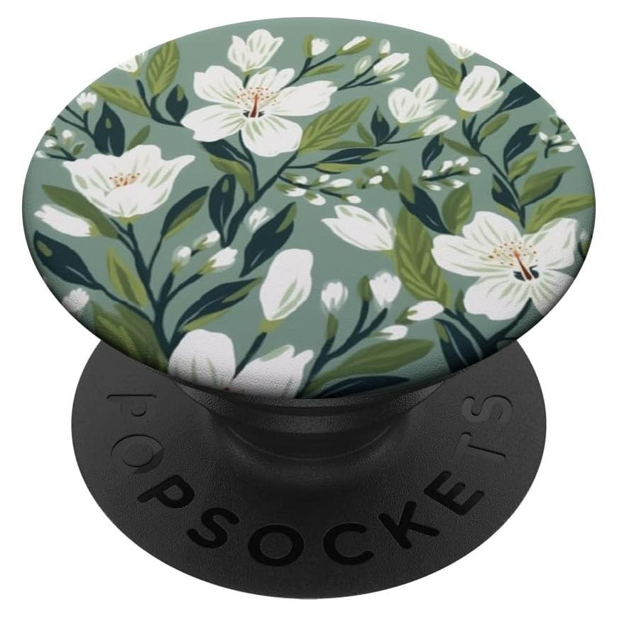 PopSockets Adhesivo PopGrip Floral Acuarela Verde Jade