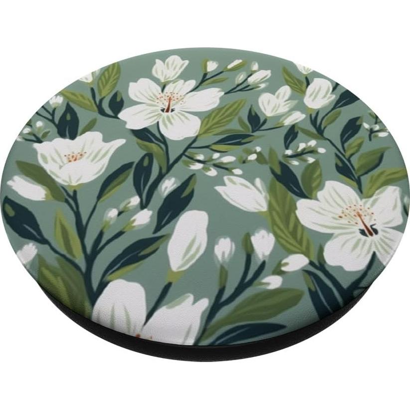 PopSockets Adhesivo PopGrip Floral Acuarela Verde Jade