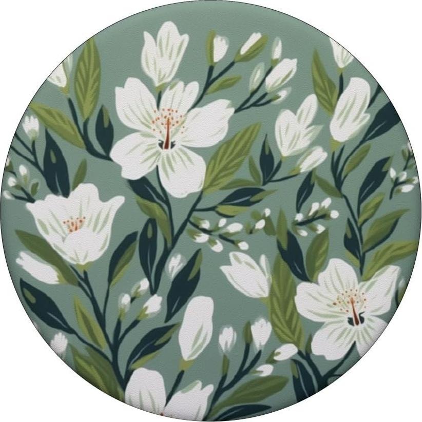 PopSockets Adhesivo PopGrip Floral Acuarela Verde Jade