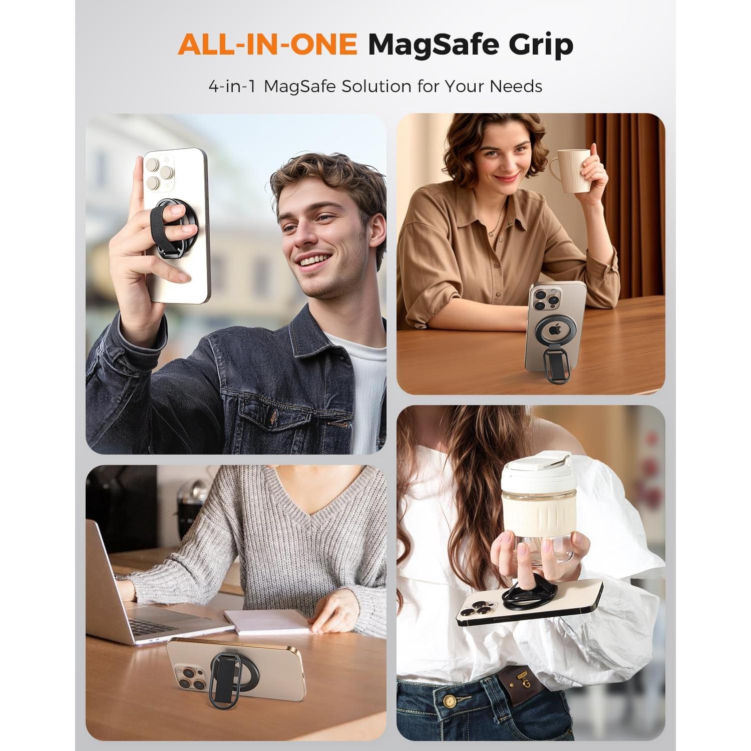 Soporte Magnético para Teléfono MagSafe SUPERONE - Ajustable y Cómodo