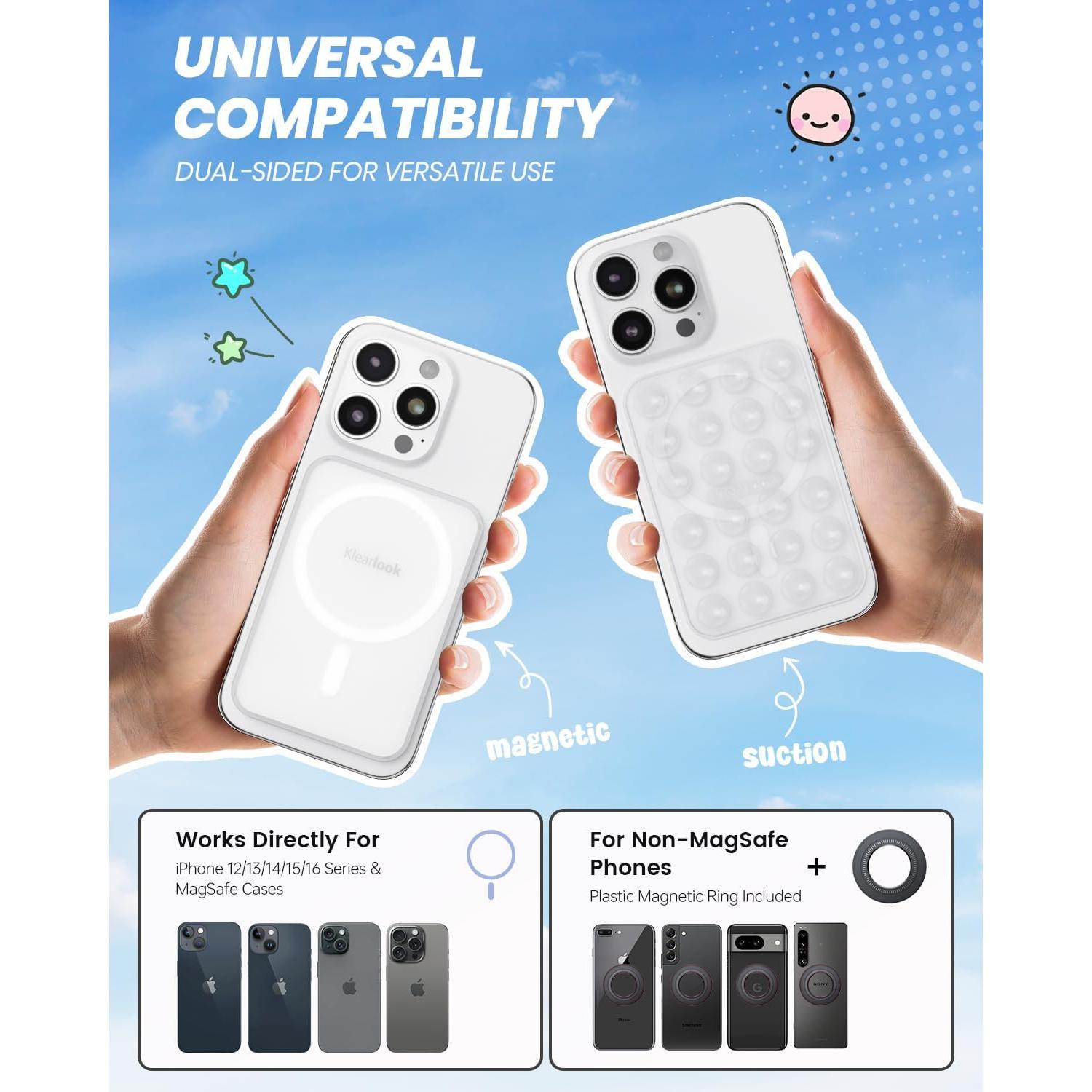 Soporte de teléfono magnético Klearlook para MagSafe - Transparente