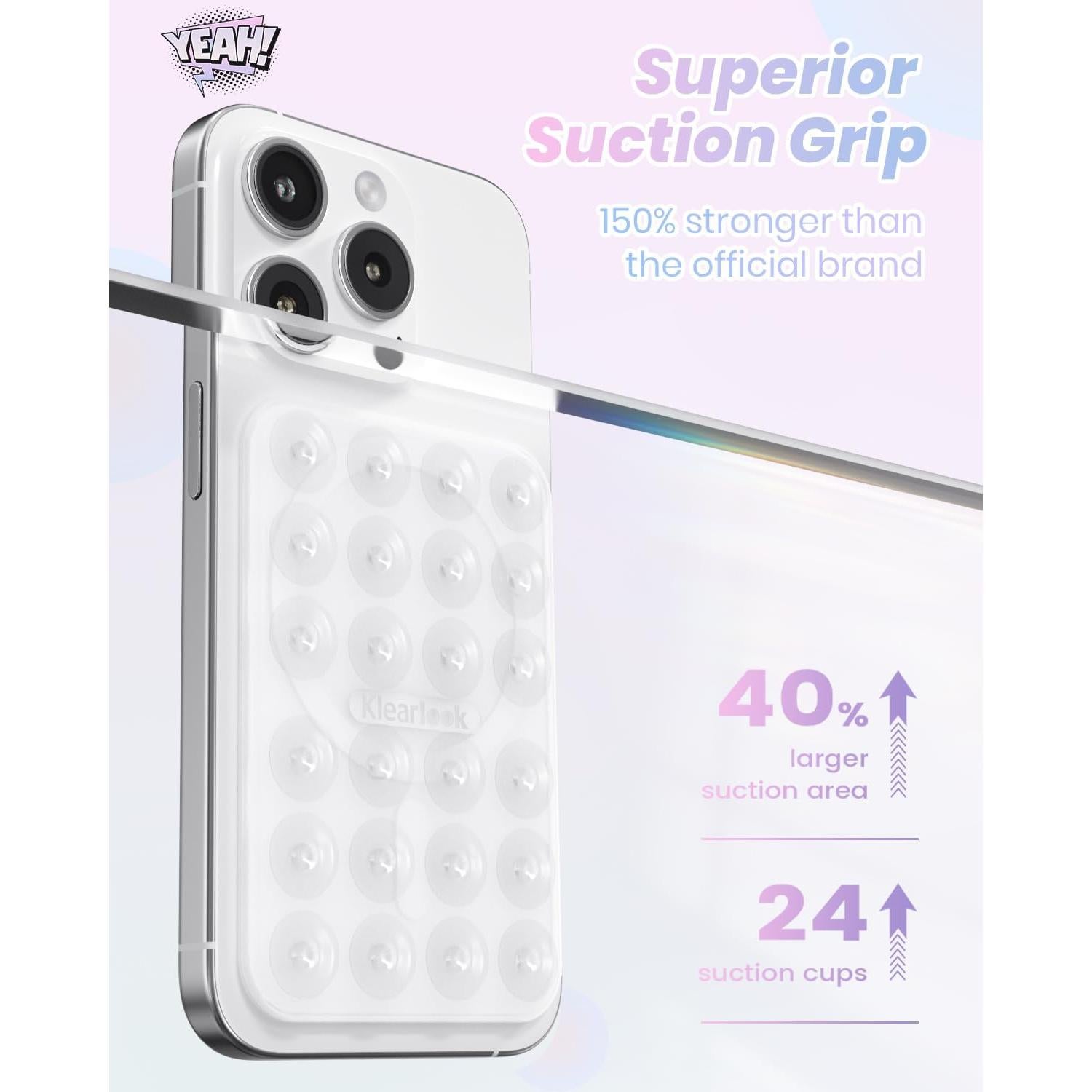 Soporte de teléfono magnético Klearlook para MagSafe - Transparente