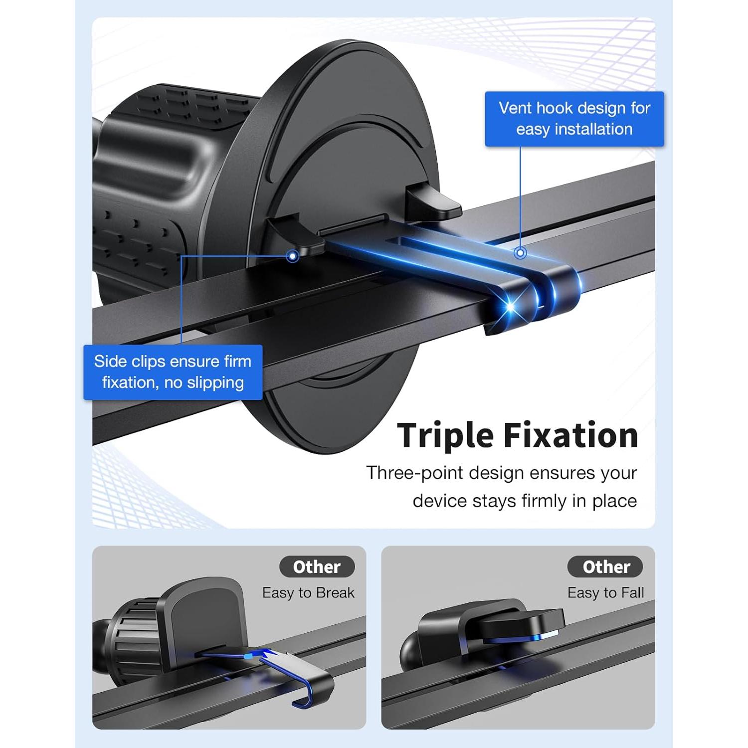 Soporte de teléfono para ventilación iGoevo POP1-AE02 360°