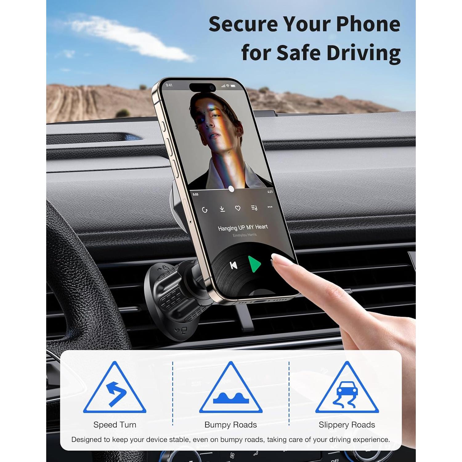 Soporte de teléfono para ventilación iGoevo POP1-AE02 360°