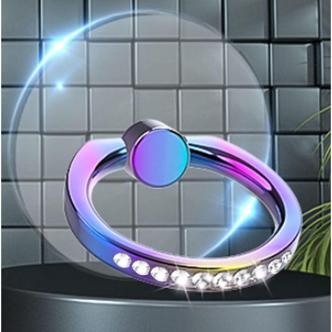 Soporte para Anillo de Teléfono KUTUMYQC 4 Pcs Transparente 360°