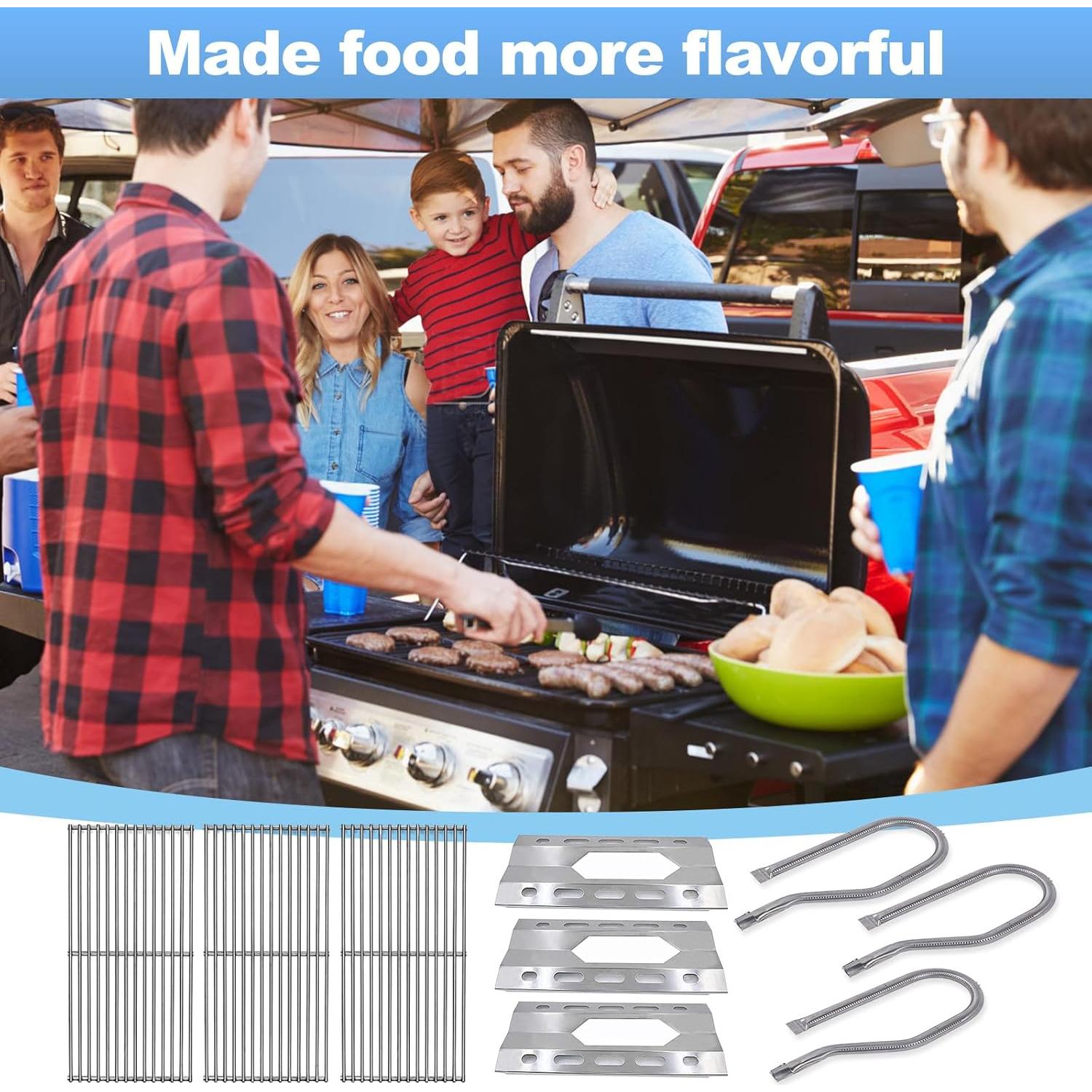 Juego de Repuestos para Parrilla Nexgrill 3 Piezas Acero Inox