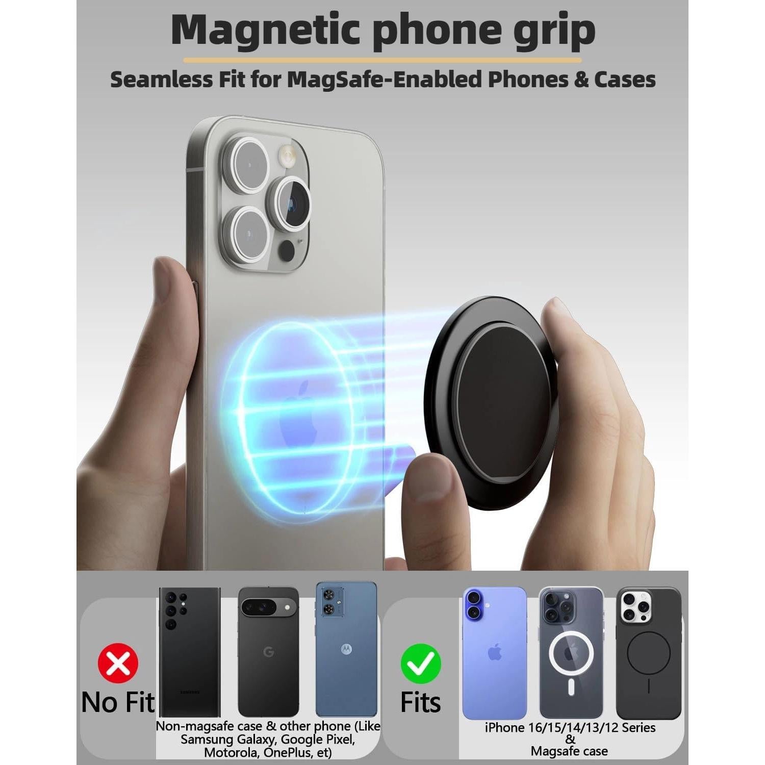 Soporte Magnético Ultra Delgado SEMBO para Teléfono - Negro