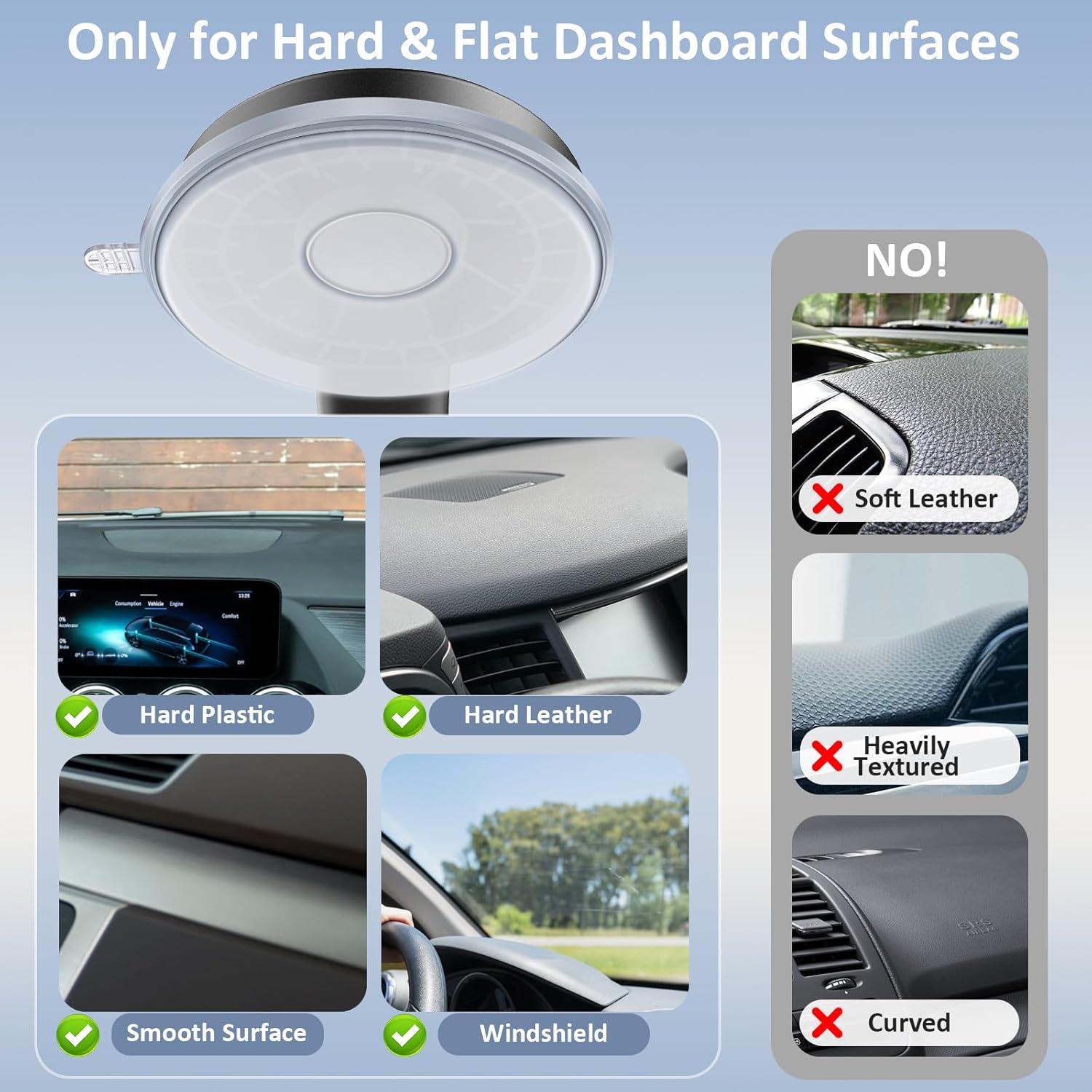 Soporte para Teléfono Automóvil Pop-Tech con Ventosa Negra