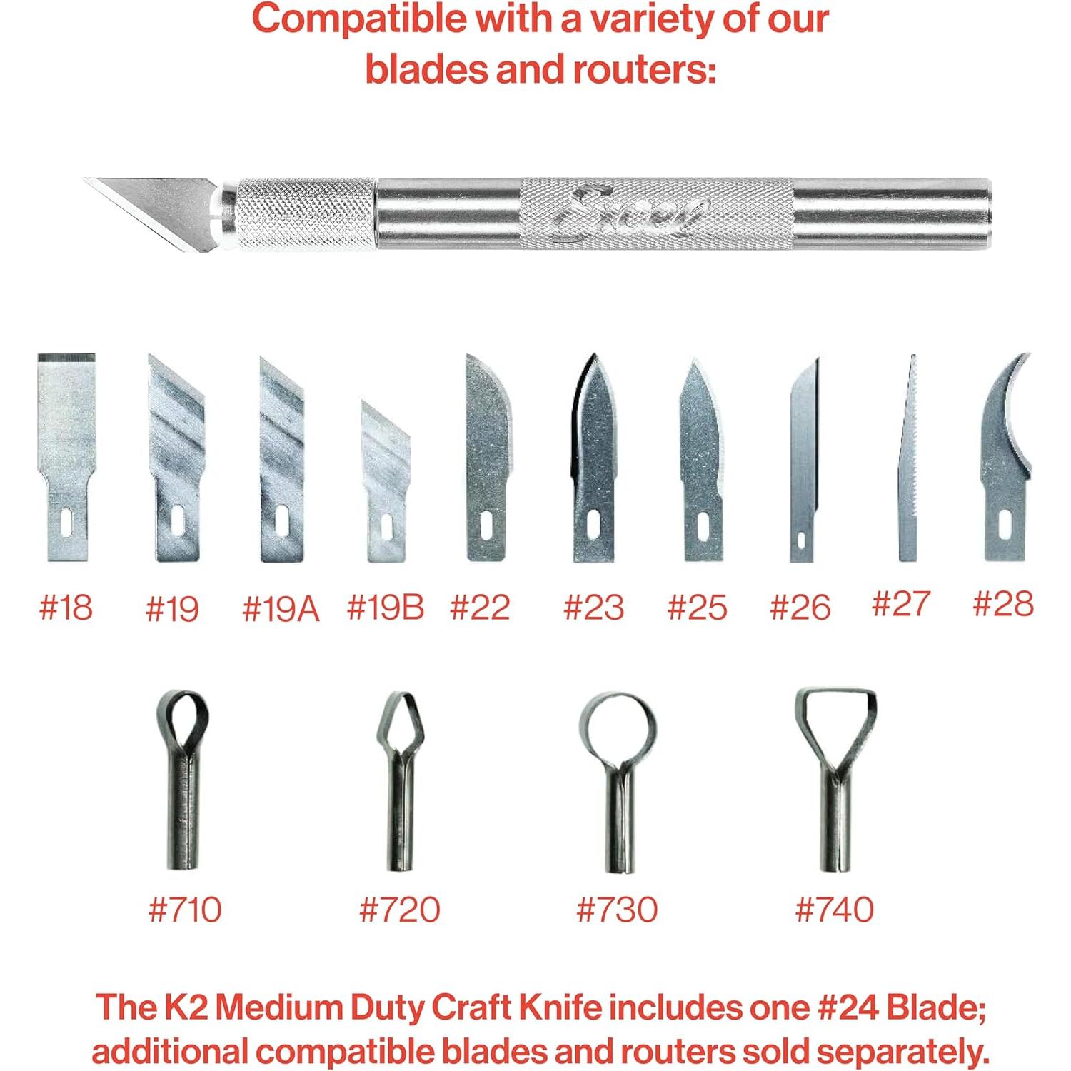 Juego de Cuchillos de Precisión Excel Blades K2 - 3 Paquetes