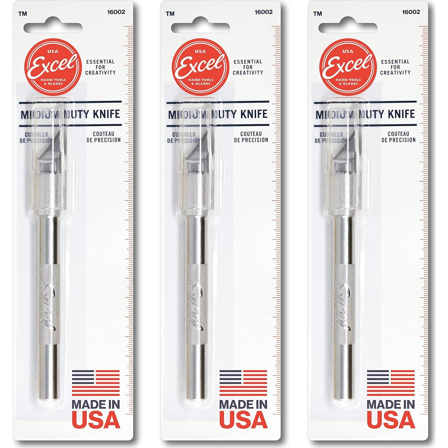 Juego de Cuchillos de Precisión Excel Blades K2 - 3 Paquetes