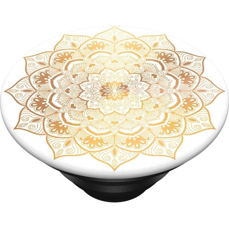 PopSockets Agarre para Teléfono Silencio Dorado - Soporte Intercambiable