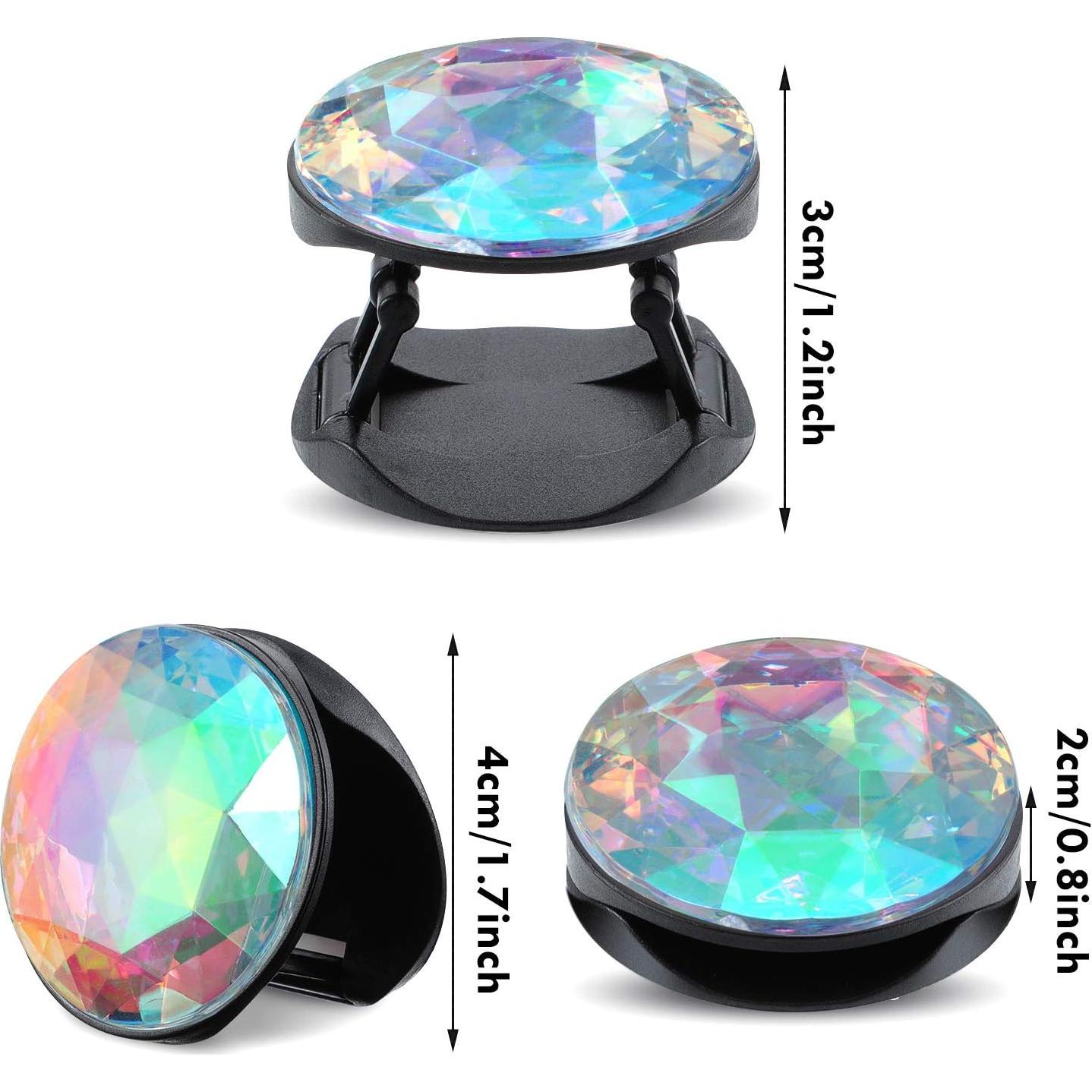 Soporte de Teléfono Frienda 6 Piezas Cristal Adhesivo Colores