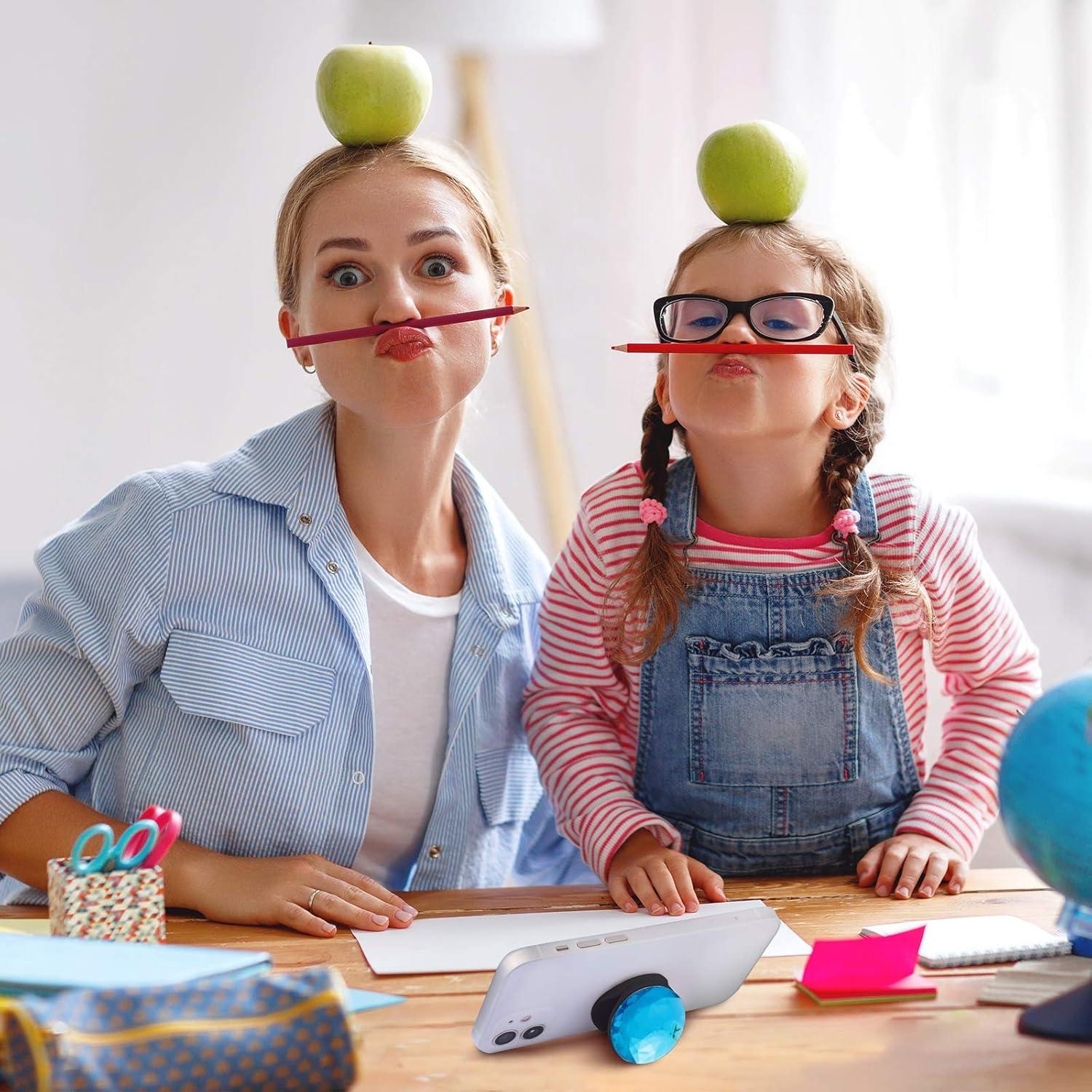 Soporte de Teléfono Frienda 6 Piezas Cristal Adhesivo Colores