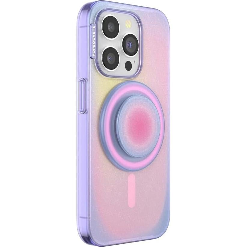 Funda PopSockets Aura para iPhone 15 Pro con MagSafe