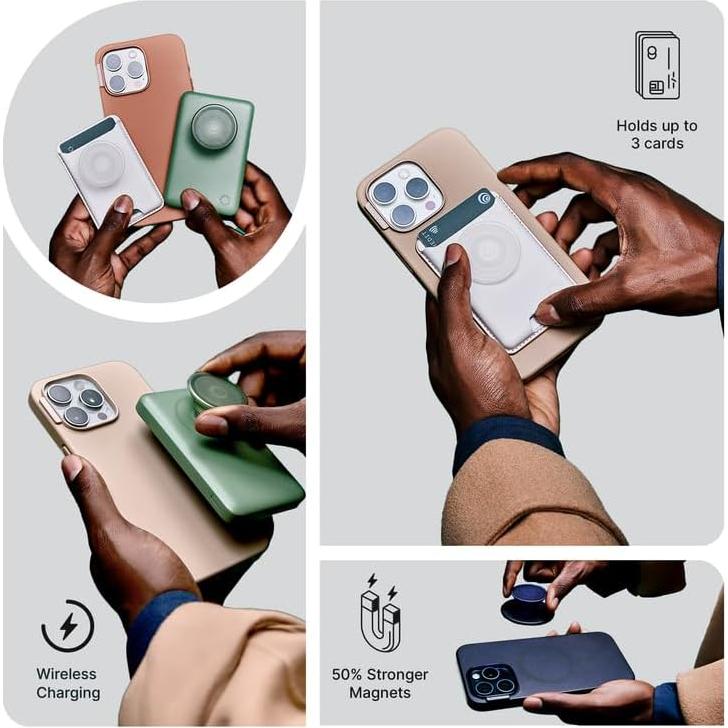 Funda PopSockets Aura para iPhone 15 Pro con MagSafe