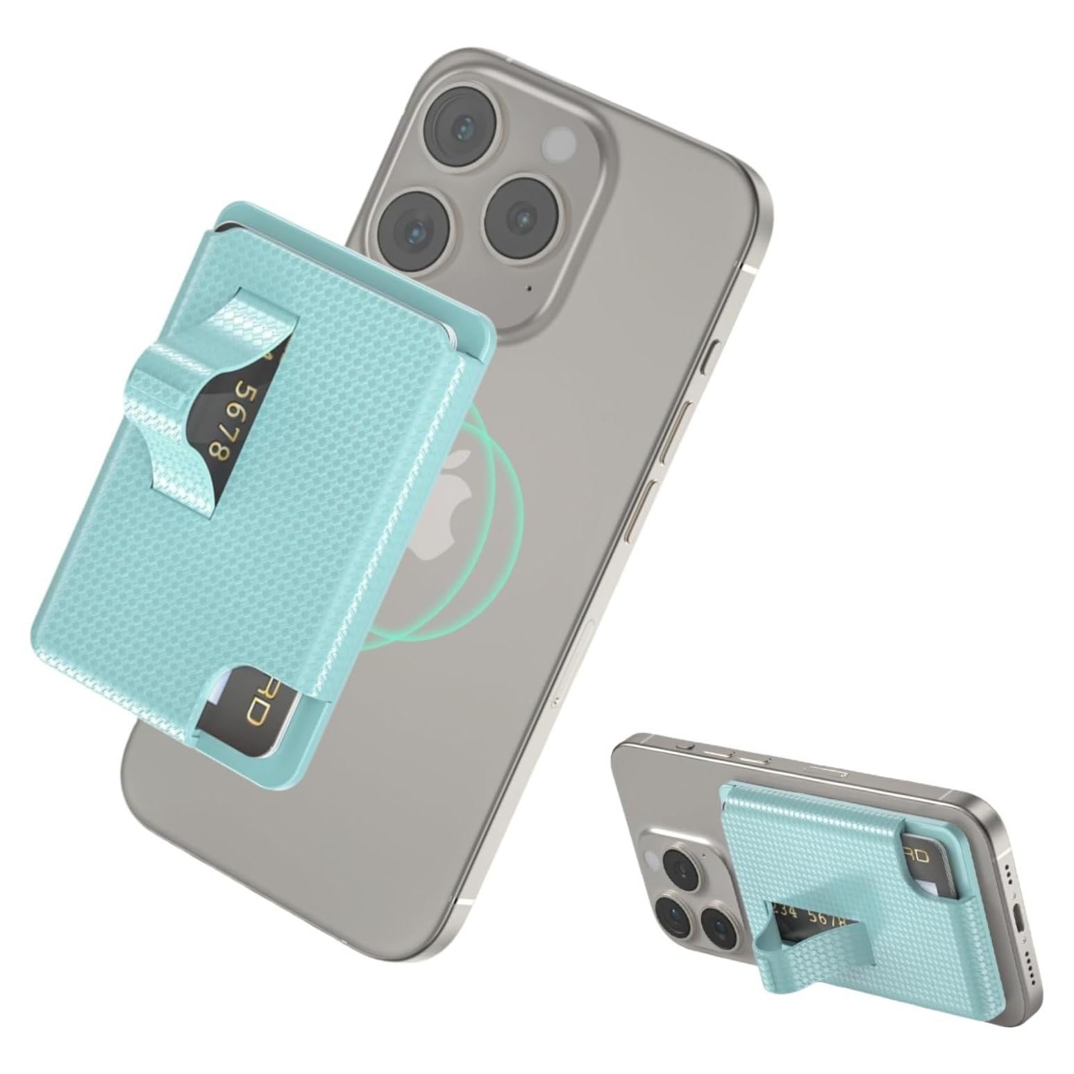 Soporte de Cartera Magnética AUROX para iPhone 16-12, Verde