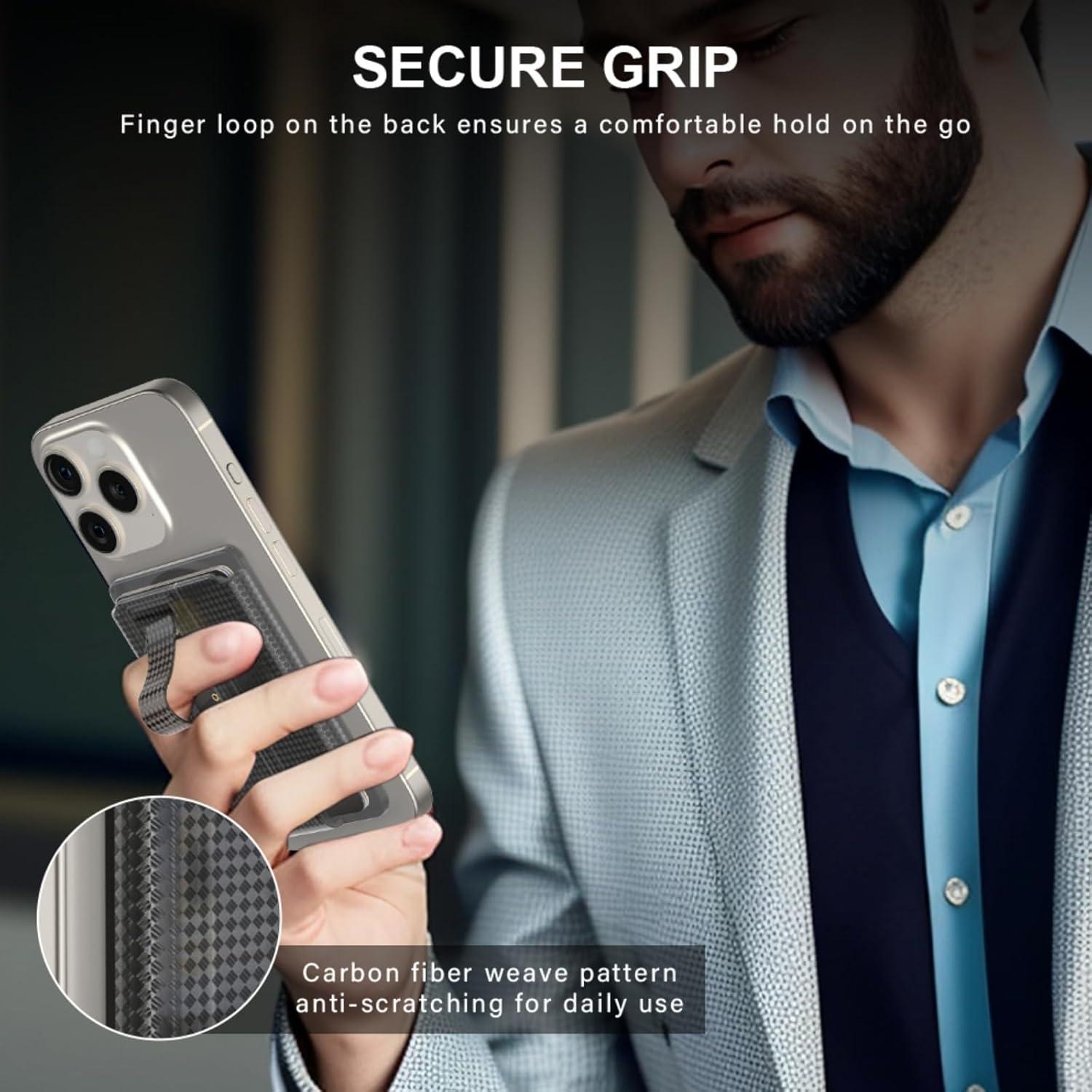 Soporte de Cartera Magnética AUROX para iPhone 16-12, Verde