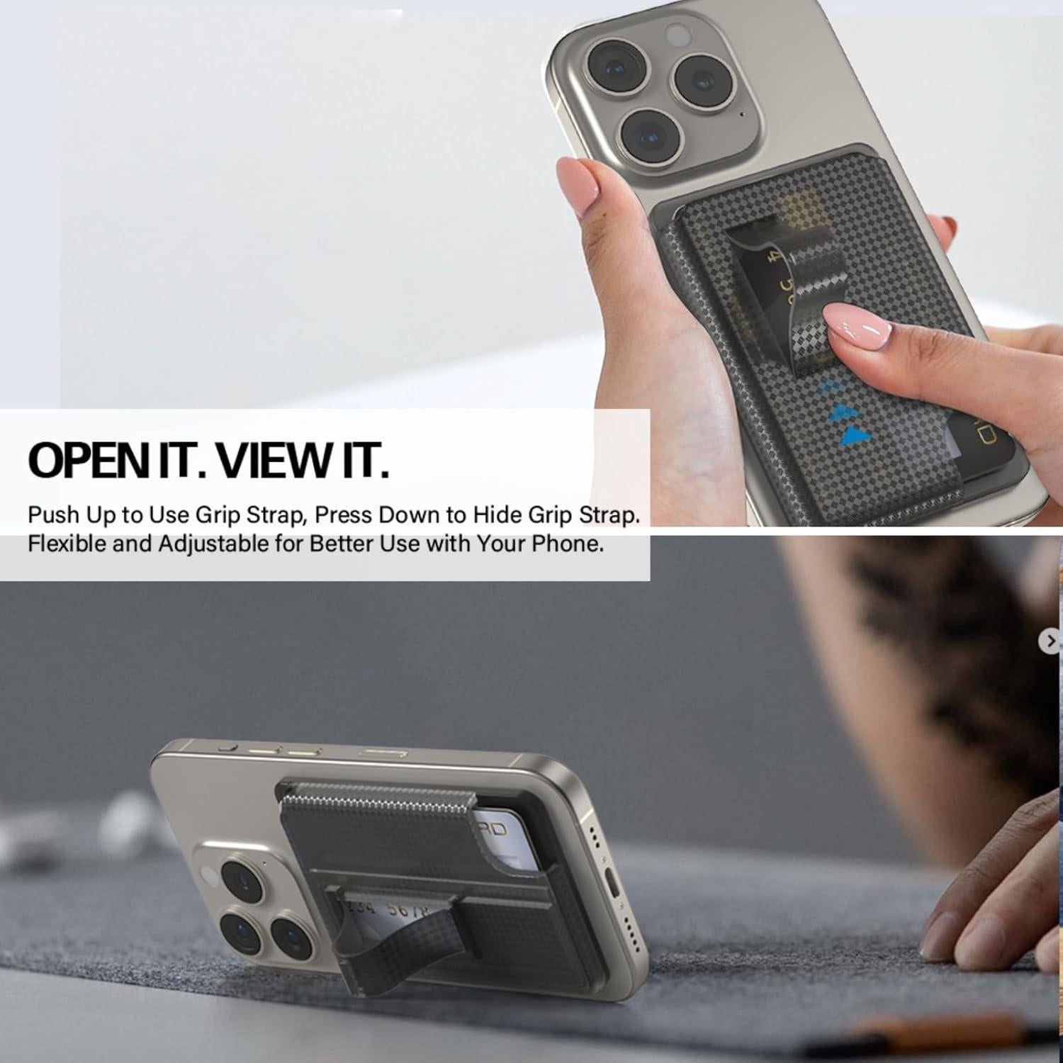 Soporte de Cartera Magnética AUROX para iPhone 16-12, Verde