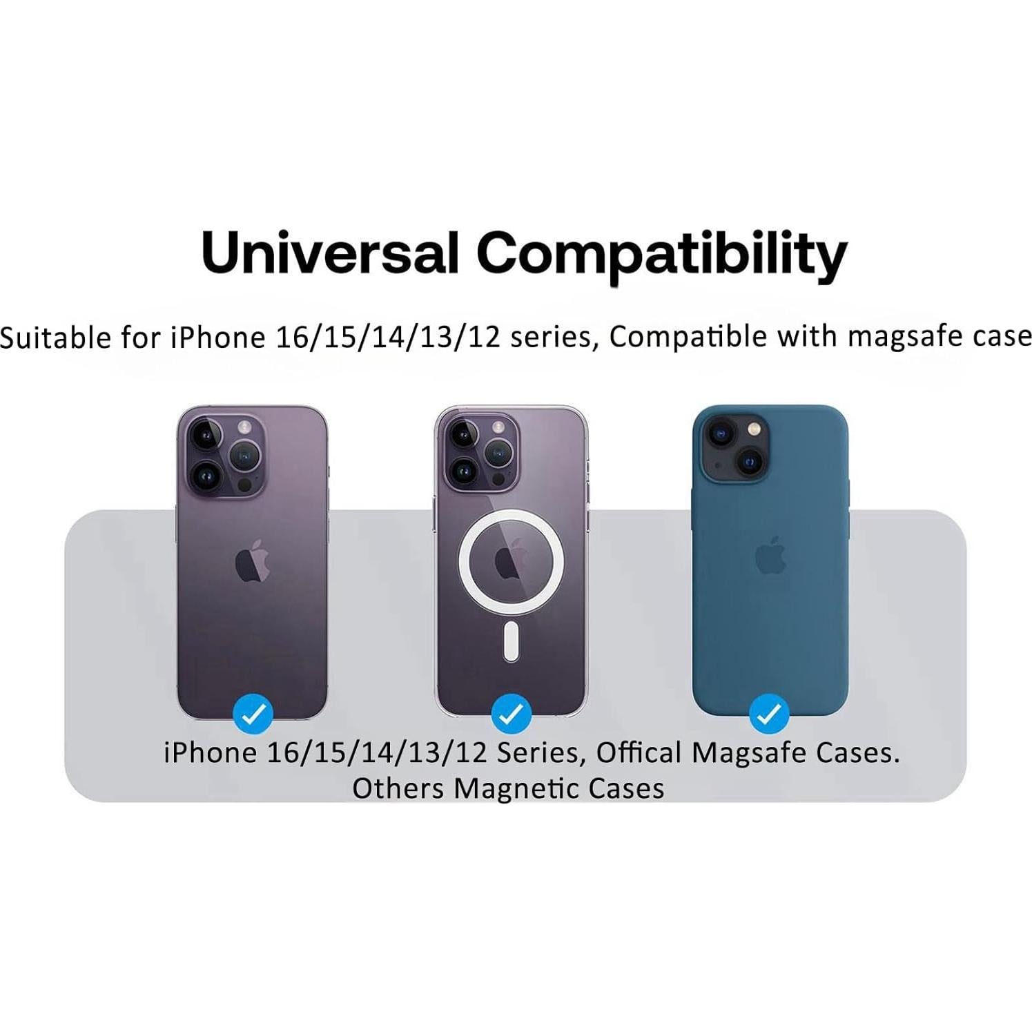 Soporte de Cartera Magnética AUROX para iPhone 16-12, Verde