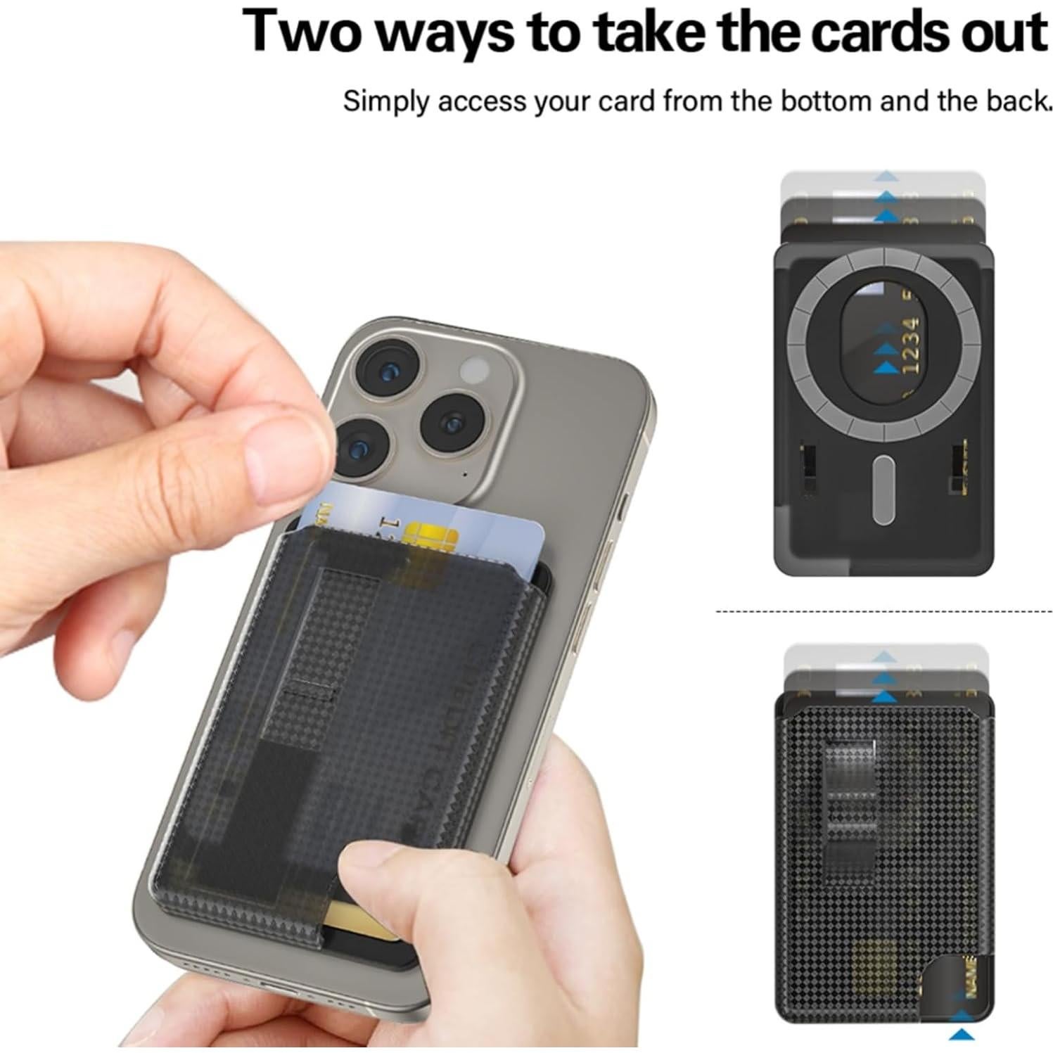 Soporte de Cartera Magnética AUROX para iPhone 16-12, Verde