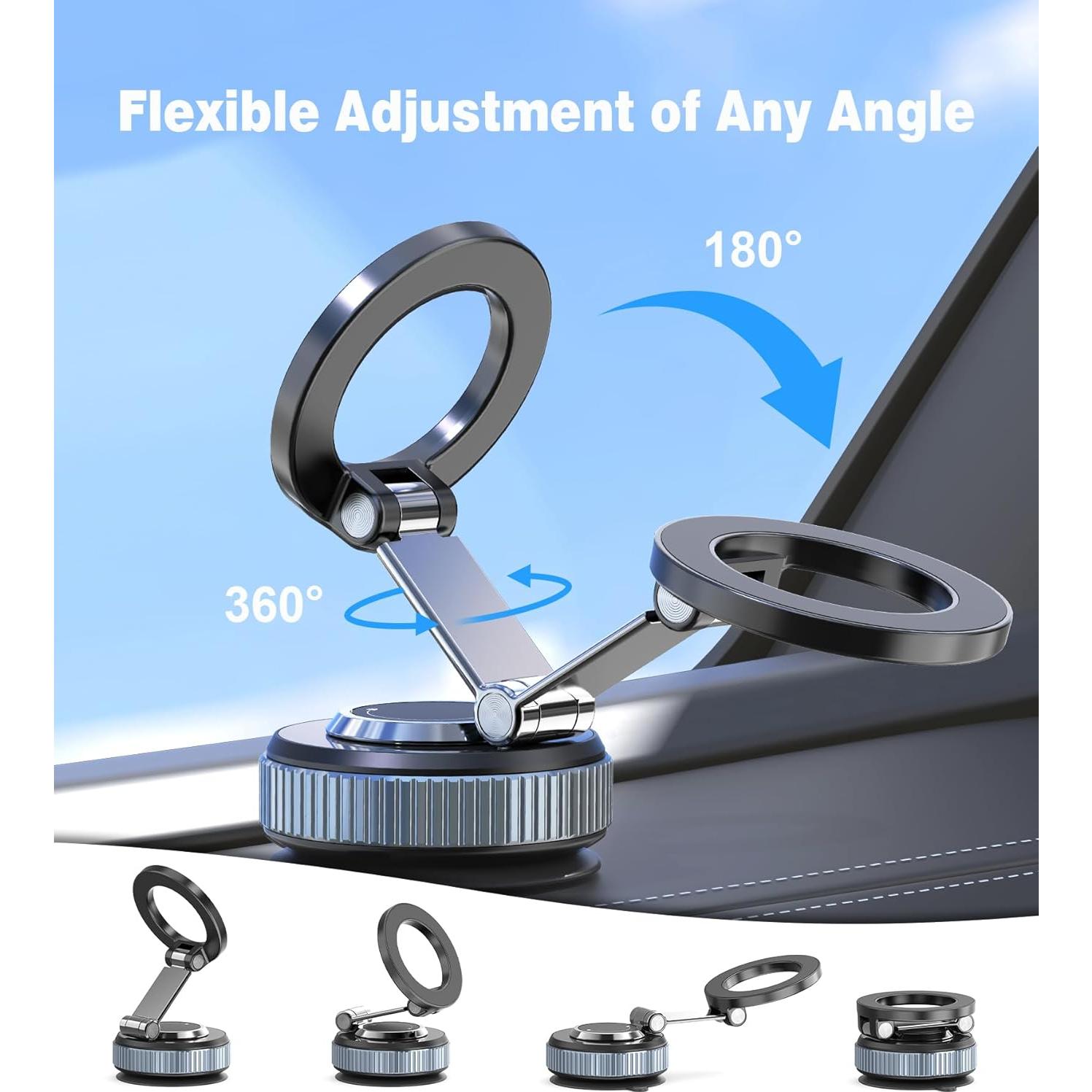 Soporte para Teléfono de Coche Magnético Gahenwo K003 360° Ajustable