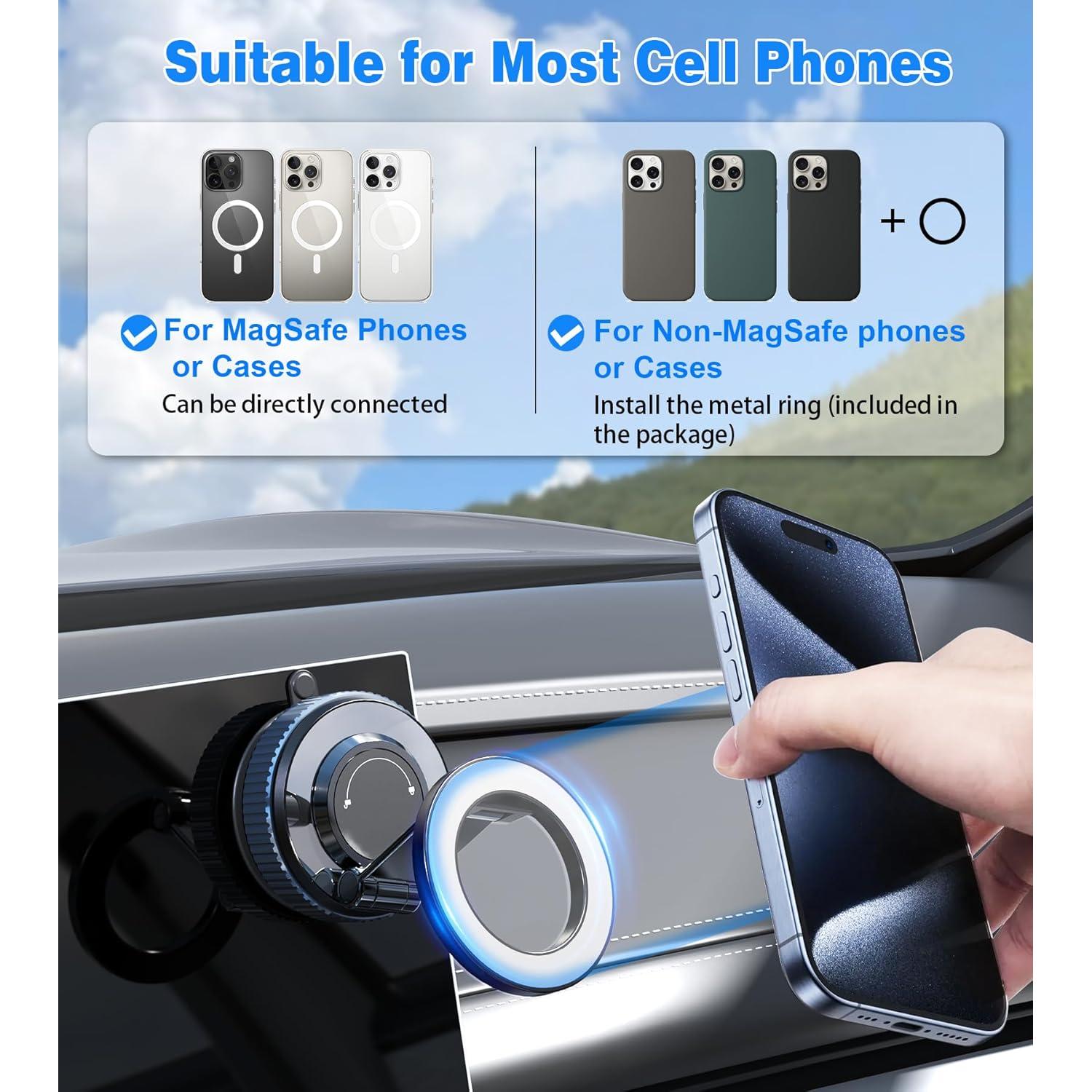 Soporte para Teléfono de Coche Magnético Gahenwo K003 360° Ajustable