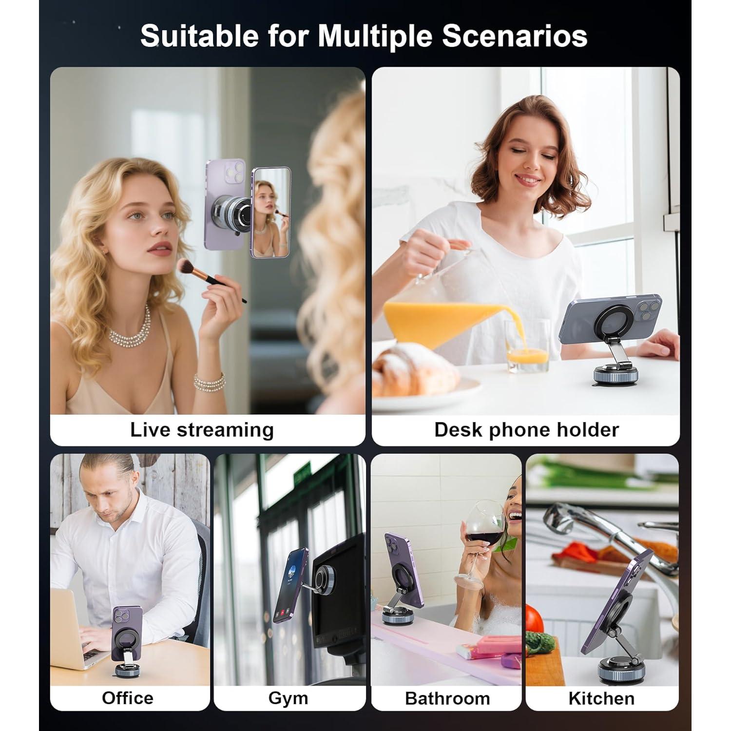 Soporte para Teléfono de Coche Magnético Gahenwo K003 360° Ajustable