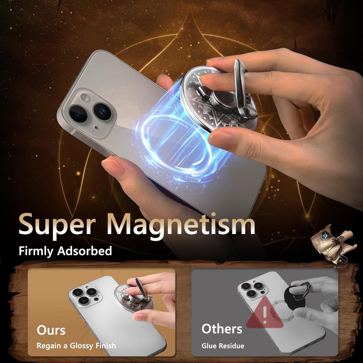 Soporte Magnético para Teléfono OGRANEE, Plata, 360° Ajustable