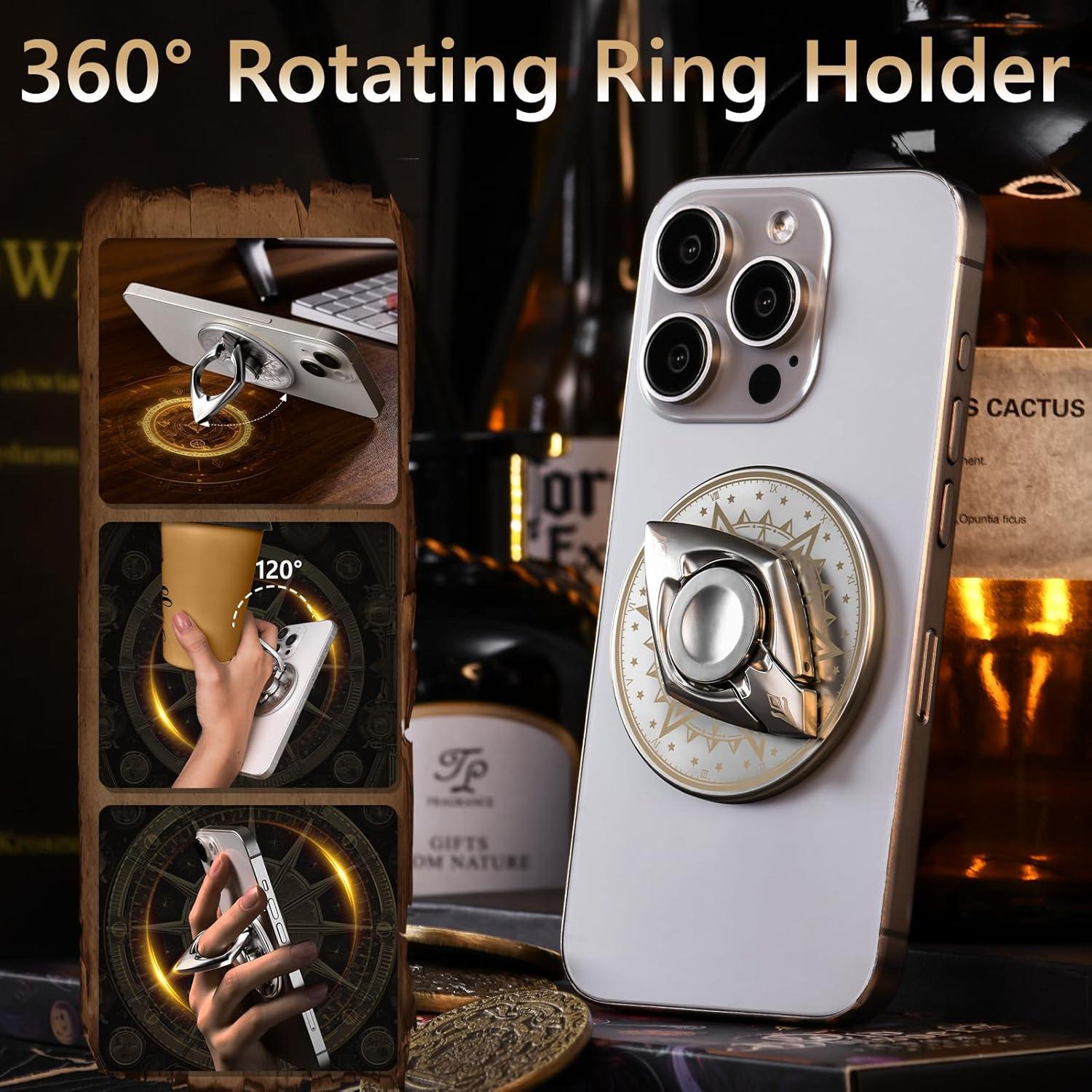 Soporte Magnético para Teléfono OGRANEE, Plata, 360° Ajustable