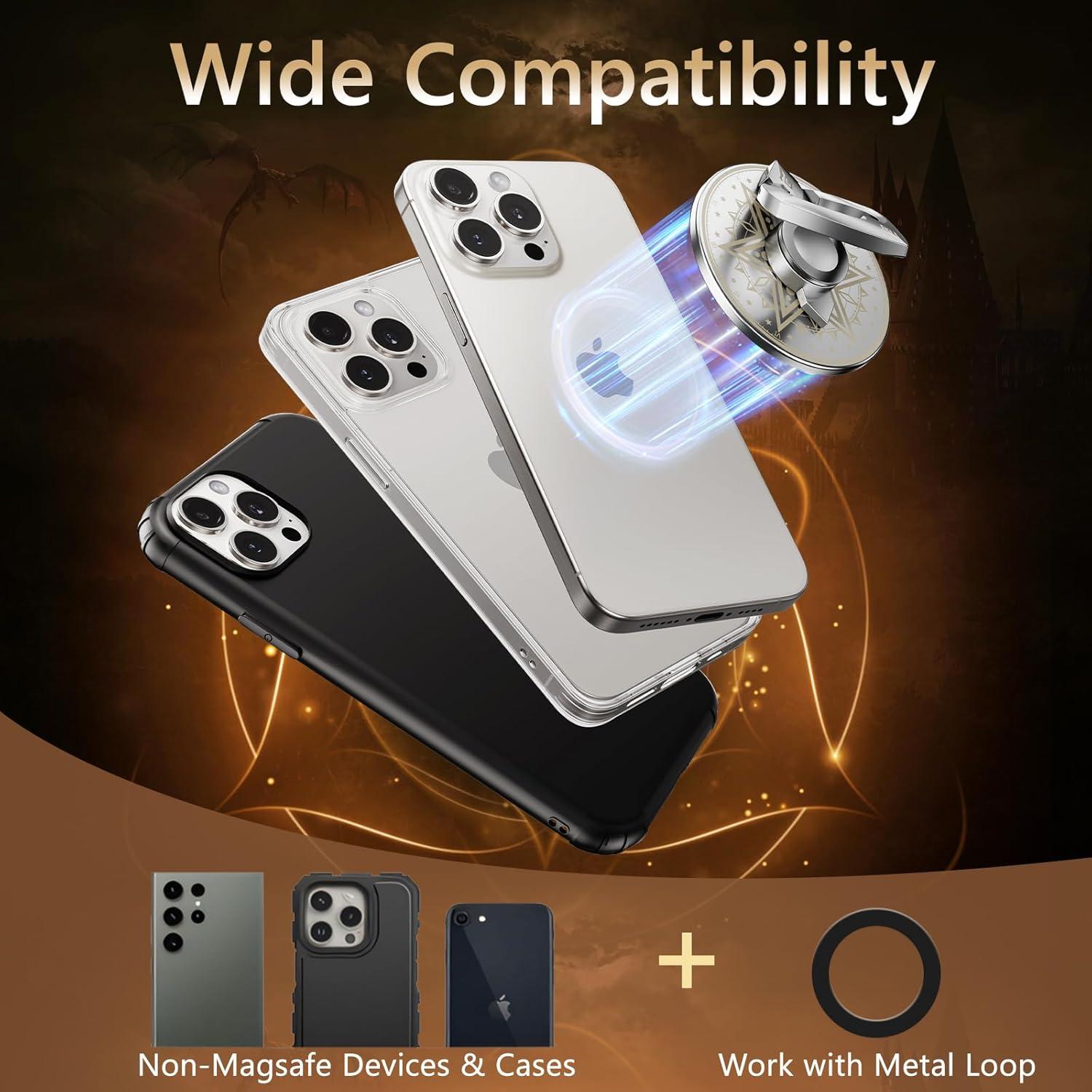 Soporte Magnético para Teléfono OGRANEE, Plata, 360° Ajustable