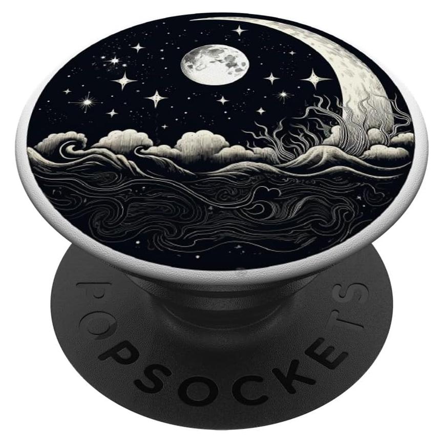 PopSockets Adhesivo PopGrip Sol y Luna Astronomía 10.9x8.6cm