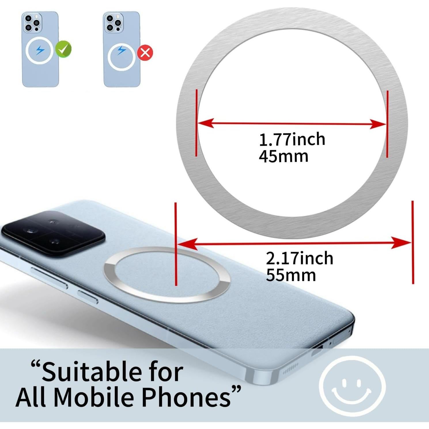 Agarradera Magnética Iridescente BAGDANTON con Soporte Expandible