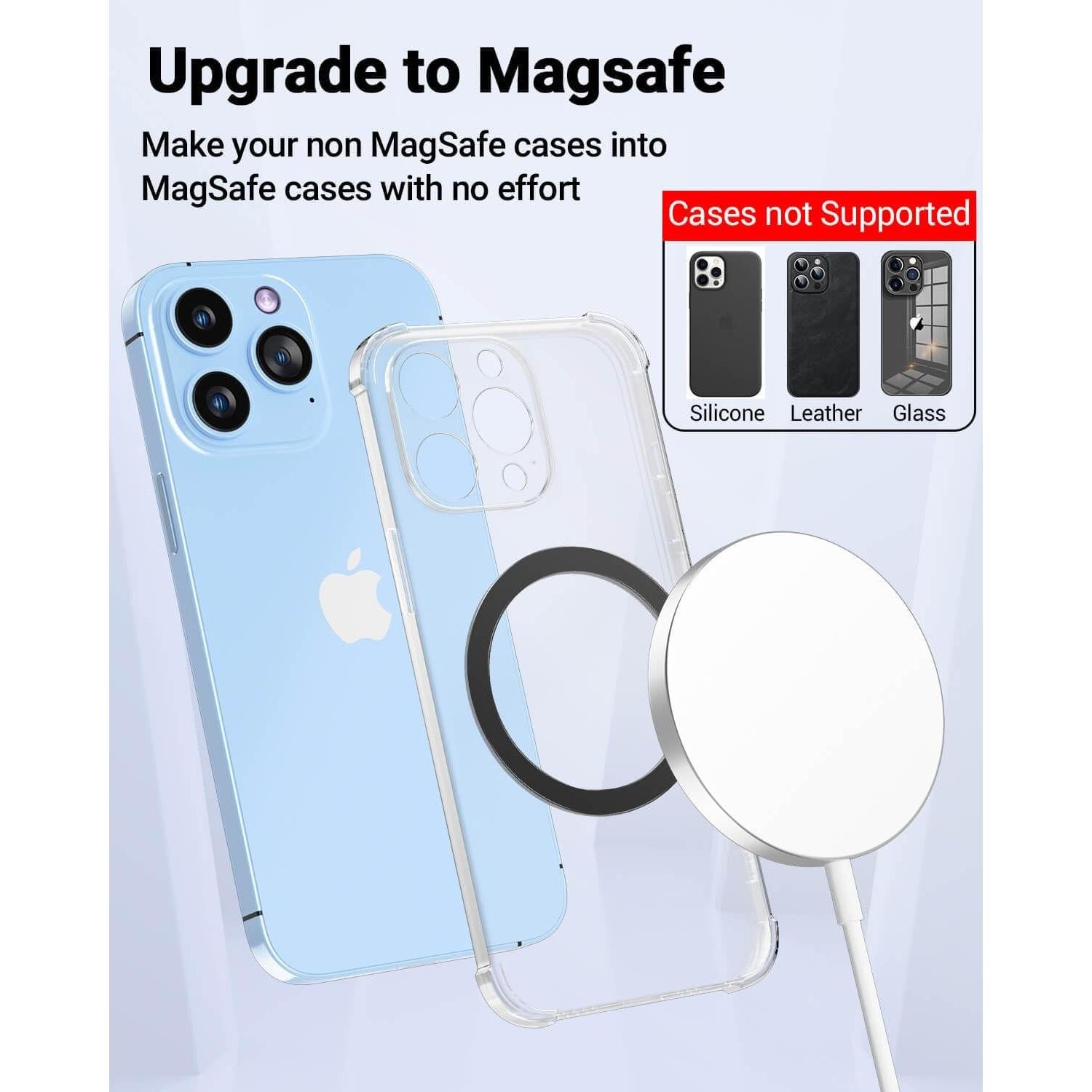 Anillos Magnéticos KALAPOP para MagSafe 4 PCS Ultra Delgado