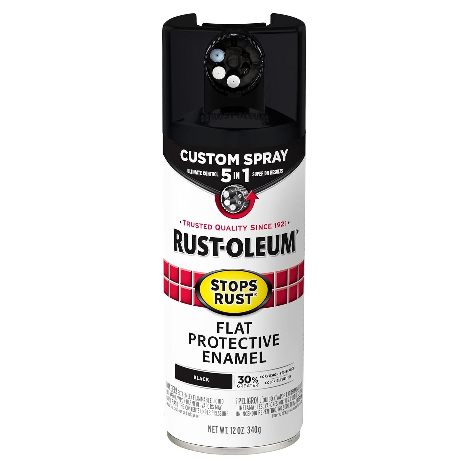 Pintura en Spray Rust-Oleum 376855 340g Esmalte Negro Mate