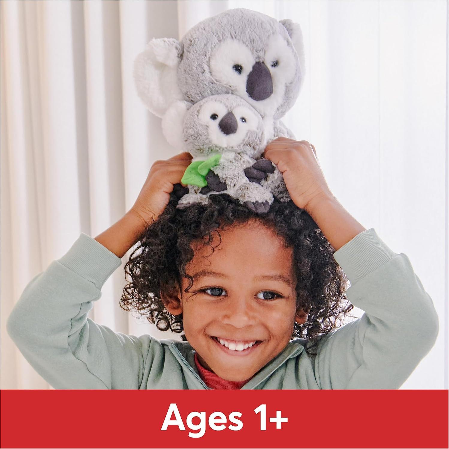 GUND Zozo Oso Koala con Cría 25,4 cm Suave y Abrazable