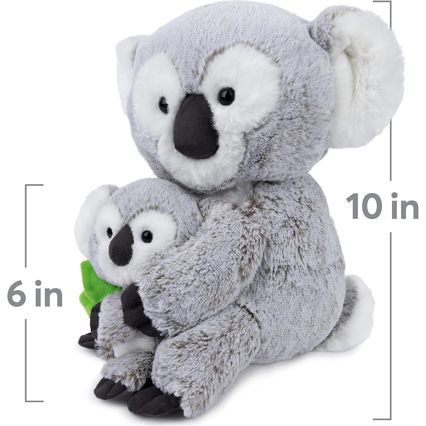 GUND Zozo Oso Koala con Cría 25,4 cm Suave y Abrazable