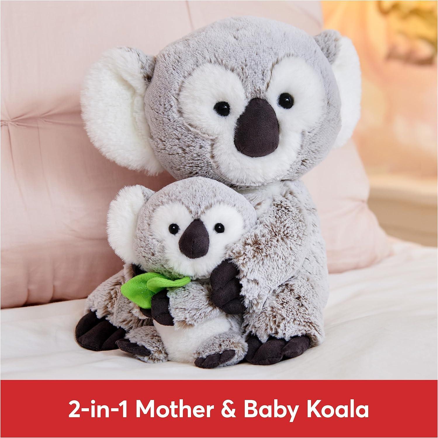 GUND Zozo Oso Koala con Cría 25,4 cm Suave y Abrazable