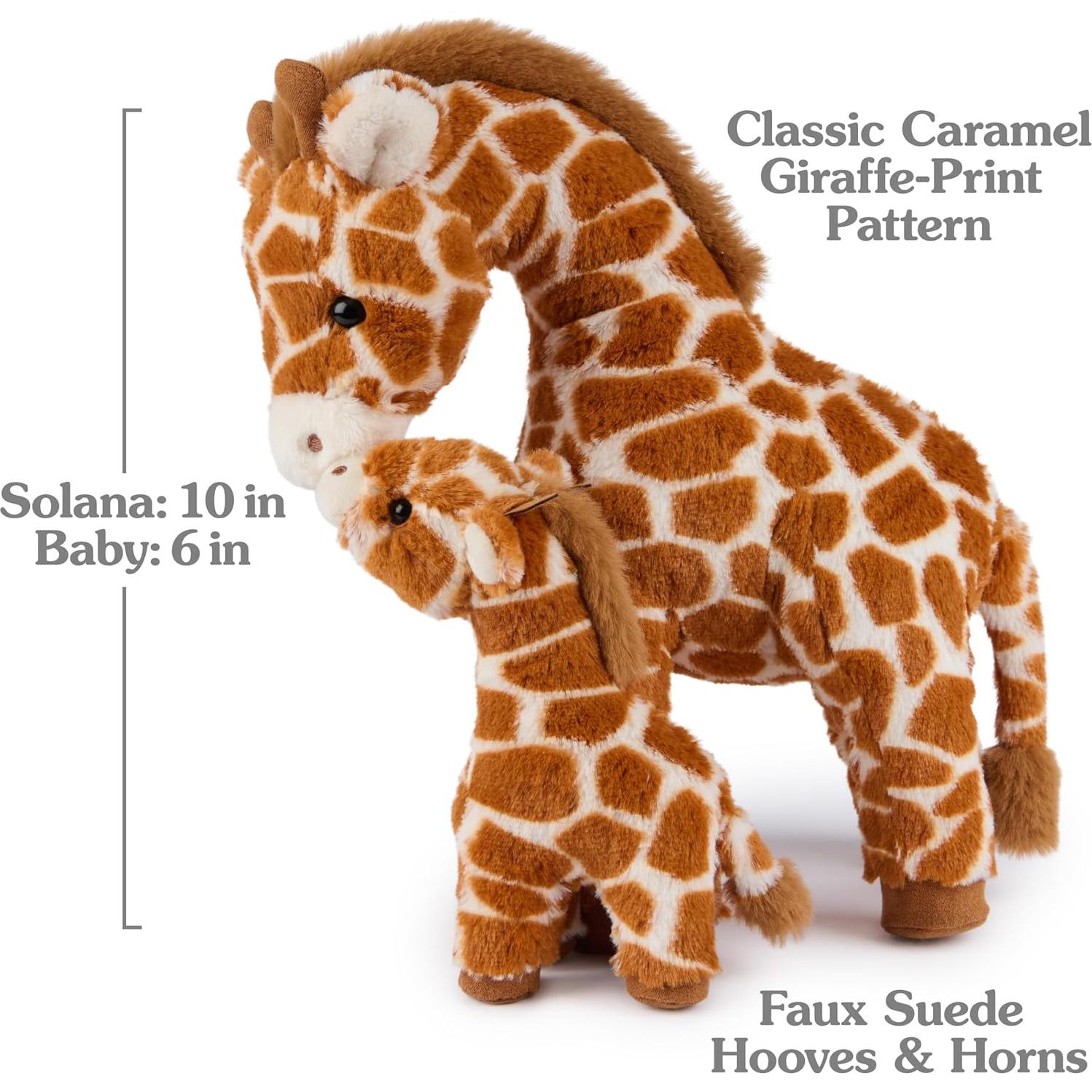 GUND Jirafa Solana y Bebé Peluche 25,4 cm Marrón