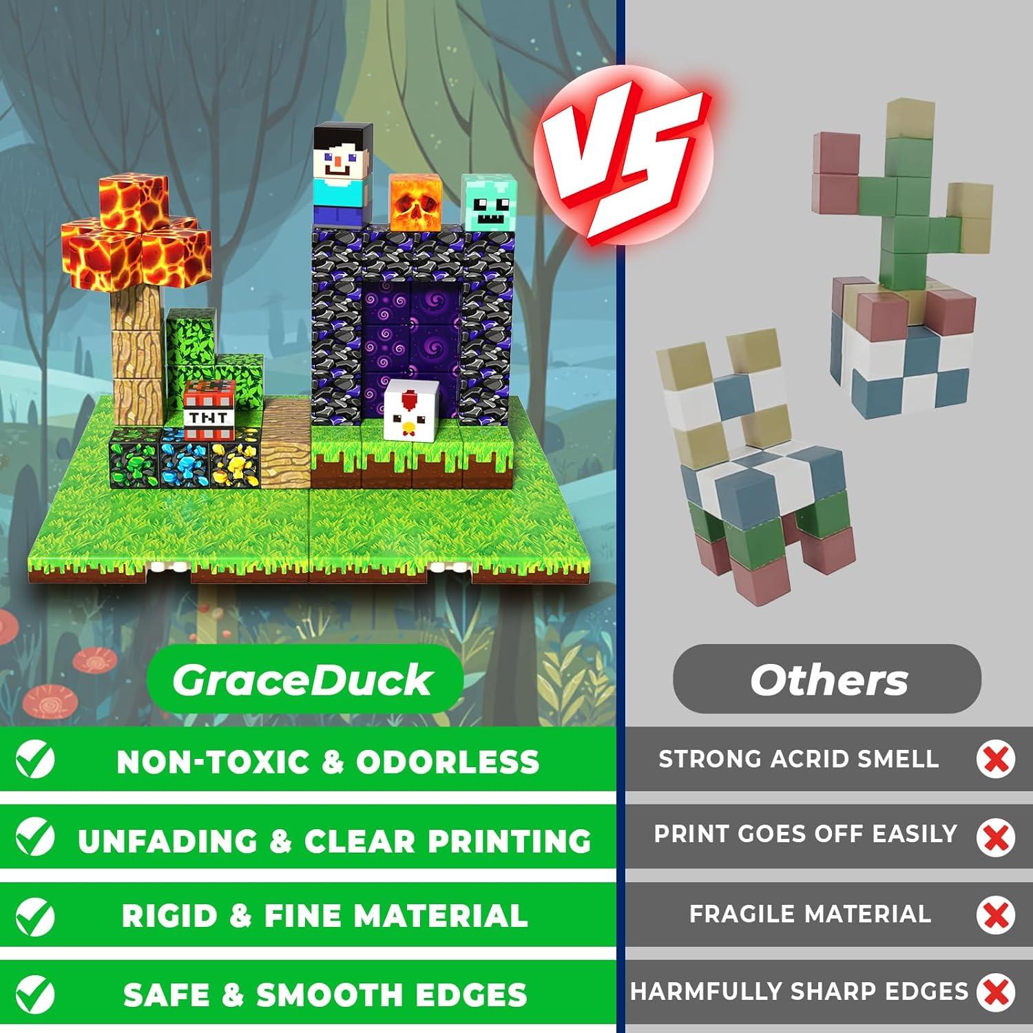 150 Bloques Magnéticos GraceDuck - Juguete Educativo STEM 0.98kg