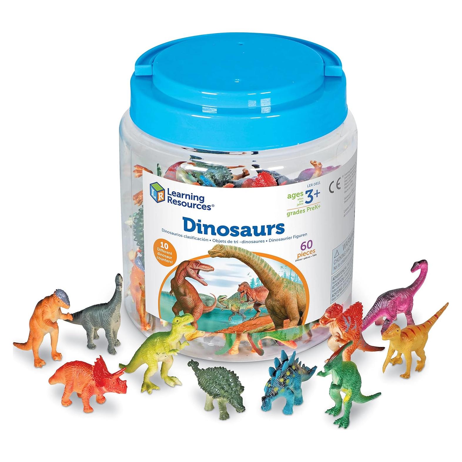 Contadores de Dinosaurios Learning Resources, Set 60 Piezas