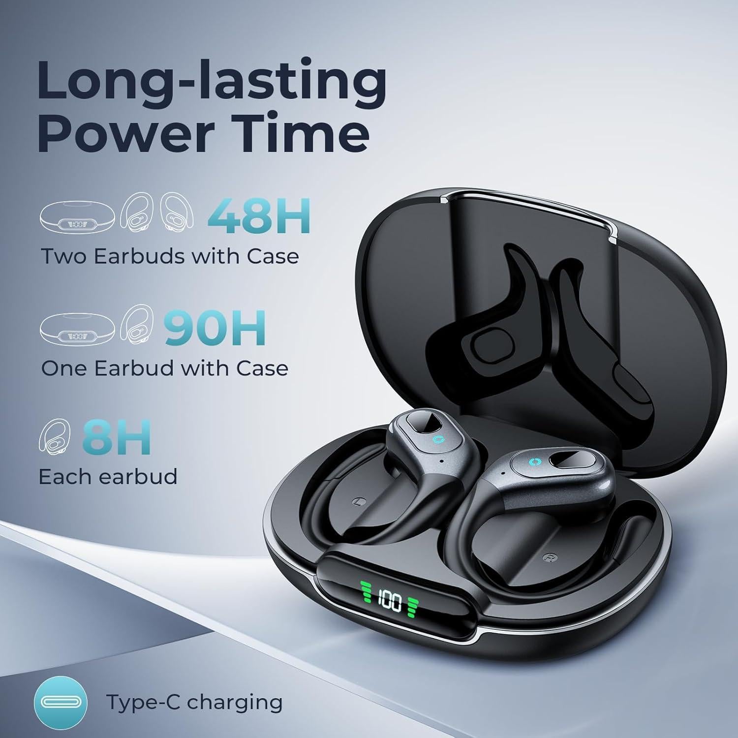 Auriculares Inalámbricos Occiam T19 Bluetooth 90H Resistente al Agua